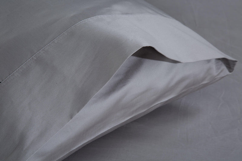 100% Grey Bamboo Pillow Case with envelope enclosure 
