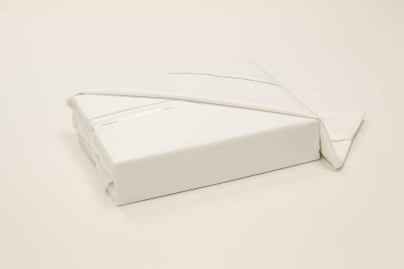 Athena Long Staple 100% cotton luxury king duvet cover set in white