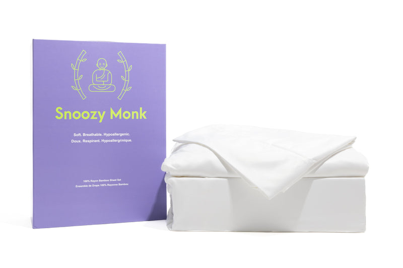 Bamboo Sheet Set In White Color