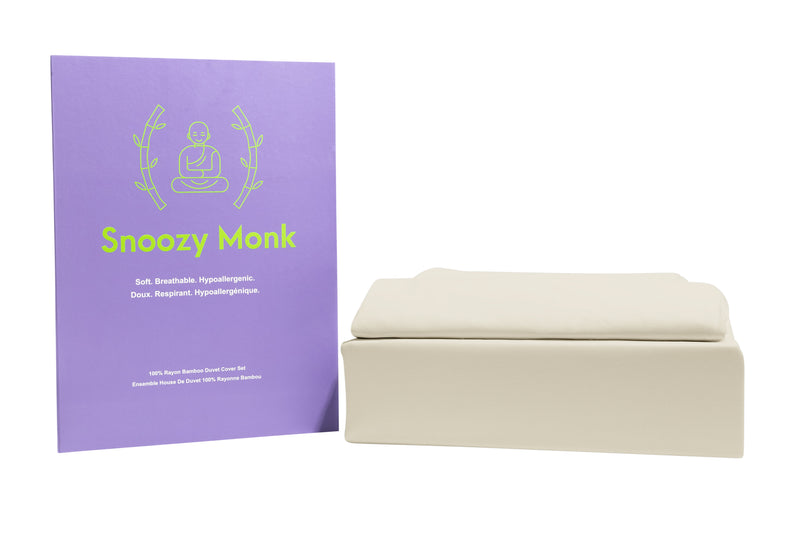 Bamboo Duvet Cover Set in Cream Color
