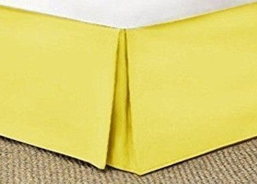 Athena Cotton Bedskirt Gold Yellow
