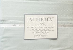 Athena 500 Thread Count Swiss Dots Sheet Set