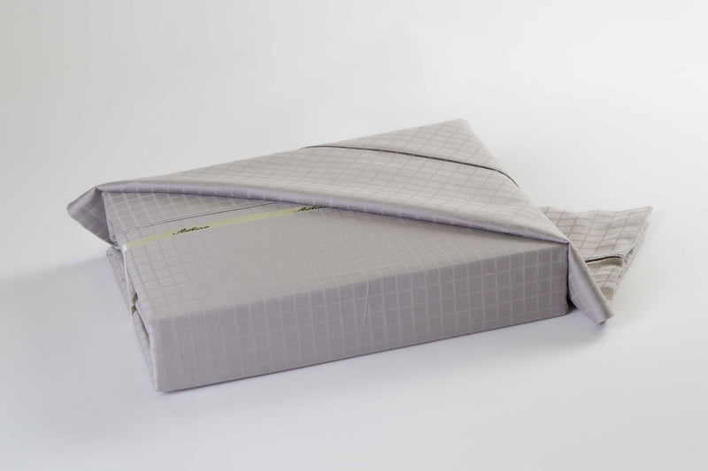 Athena Bamboo cotton pillow cases and bamboo cotton sheets in dove grey