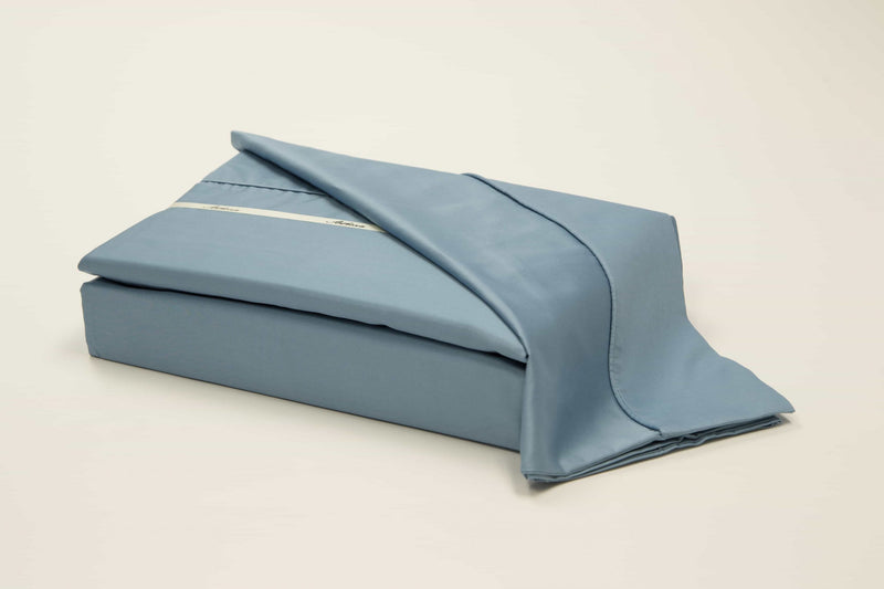 Athena Long Staple 100% cotton luxury duvet cover set in blue color