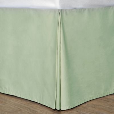 Athena Cotton Bedskirt Light Green
