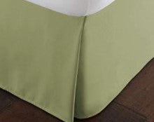 Athena Cotton Bedskirt Green