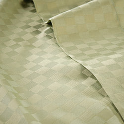 checker green patterned cut Duvet Cover long staple cotton